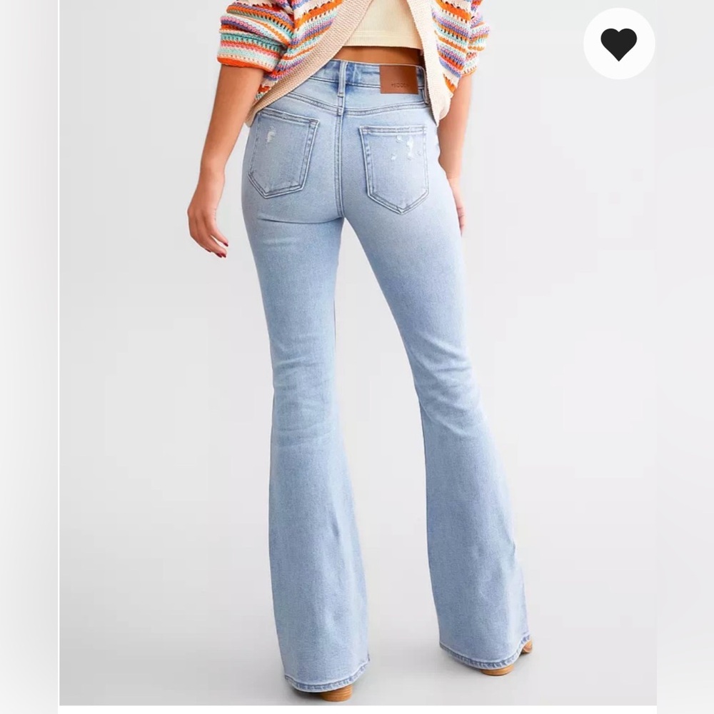 Like New Buckle Hidden Jeans Happi High Rise Flare Jean - Picture 12 of 14